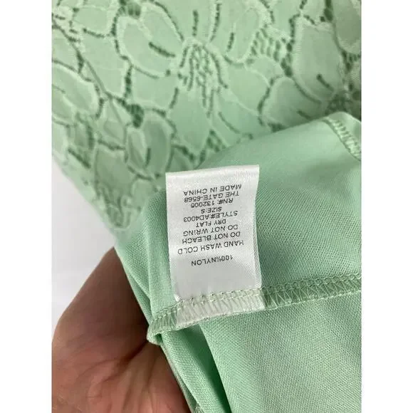 francescas buttons green lace dress size small - Picture 4 of 5